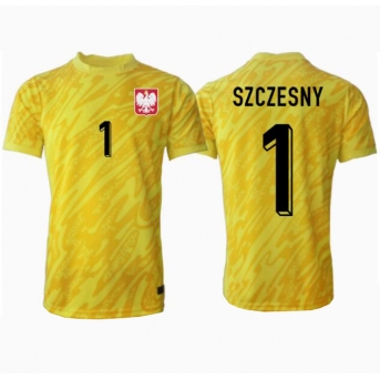 Polonia Wojciech Szczesny #1 Portiere Maglia Gara Casa Repliche Europei 2024